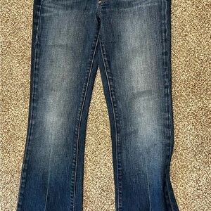 PAIGE Dark Blue Flare Jeans